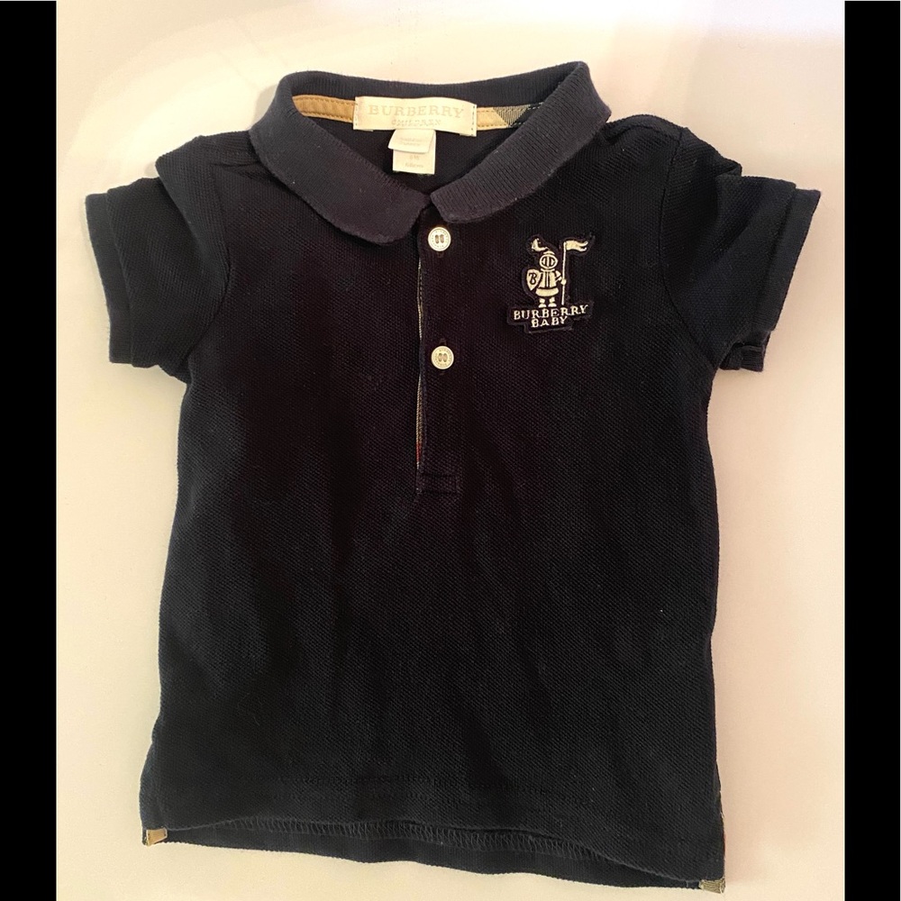 Burberry Baby Boy Navy Polo Size 6 Months!